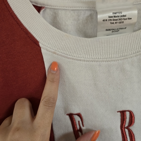 Womens America color block crewneck, size small - Picture 7 of 11